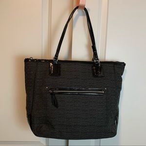 Coach used Signature tote black bag